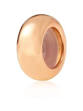 Rose Gold Clip Stopper Charms Sterling Silver 2pcs Rubber Charm Stopper Spacer B